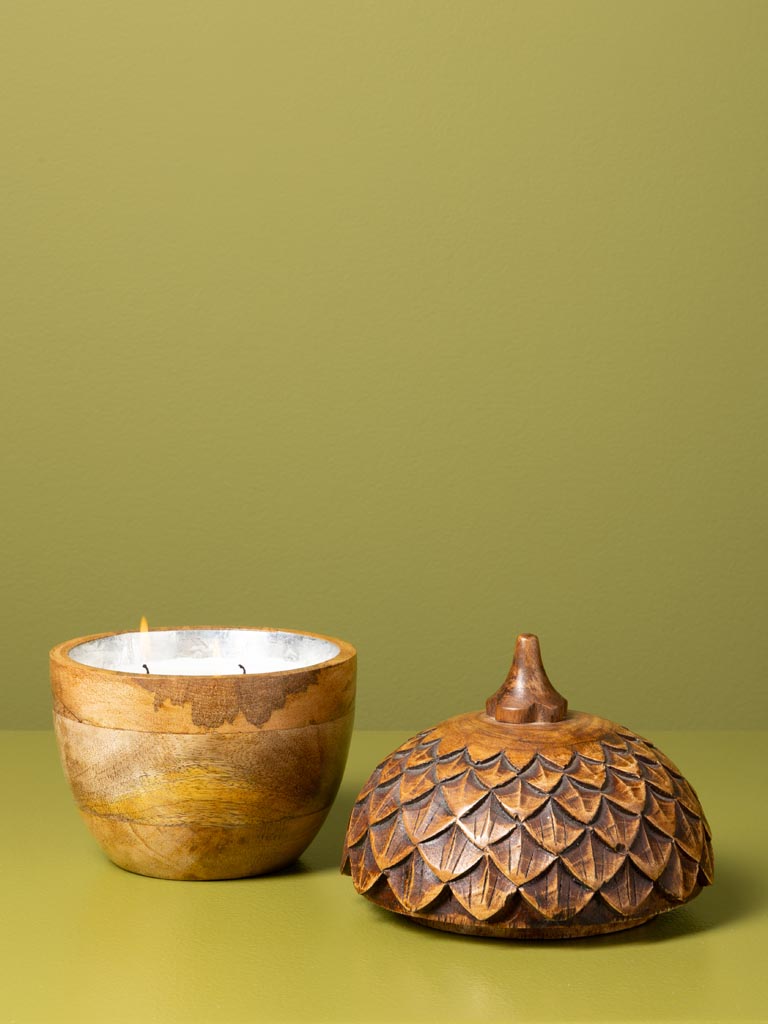 Bougie gland en bois Tonka - 4