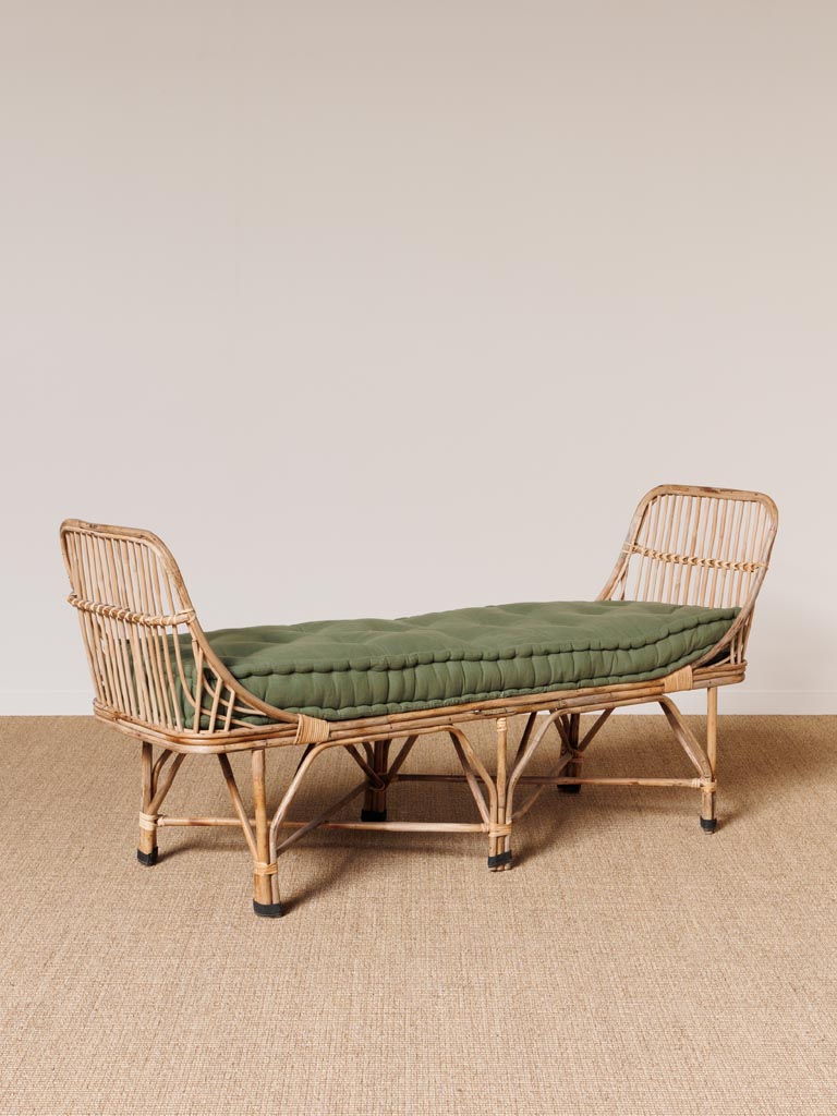 Bench with green cushion Pistacia - 3