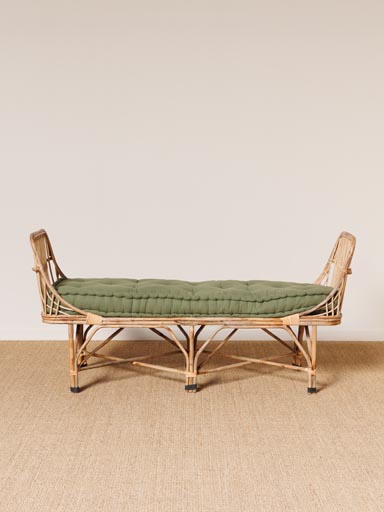 Bench with green cushion Pistacia
