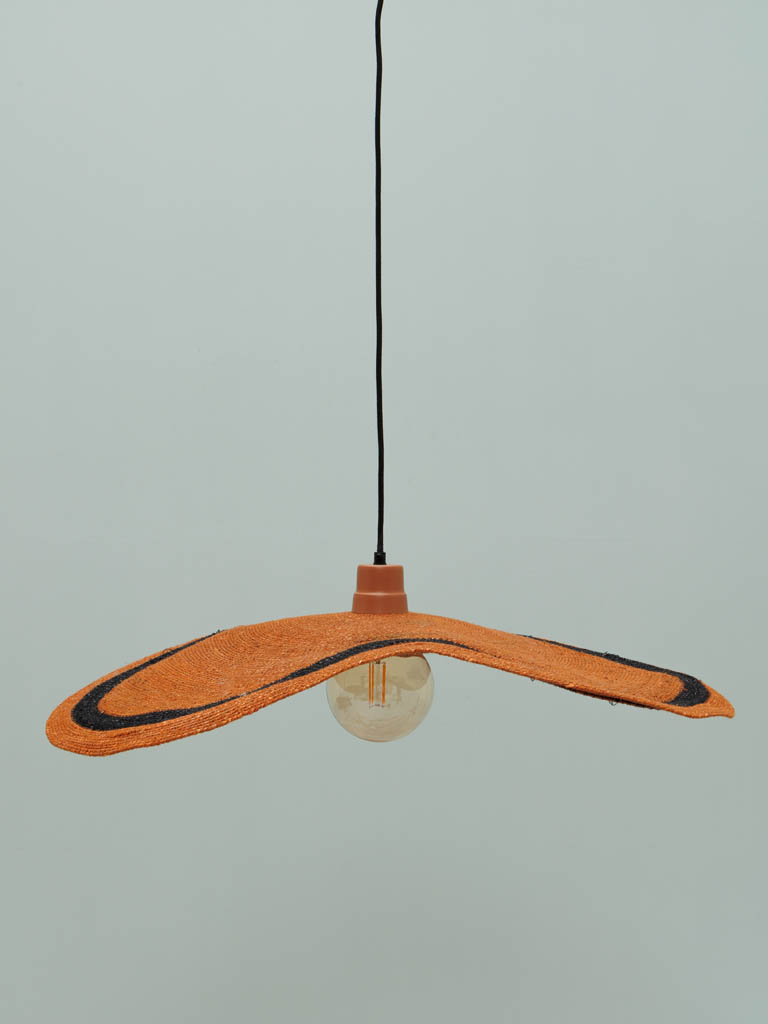 Hanging lamp orange with stripe Uluwatu - 1