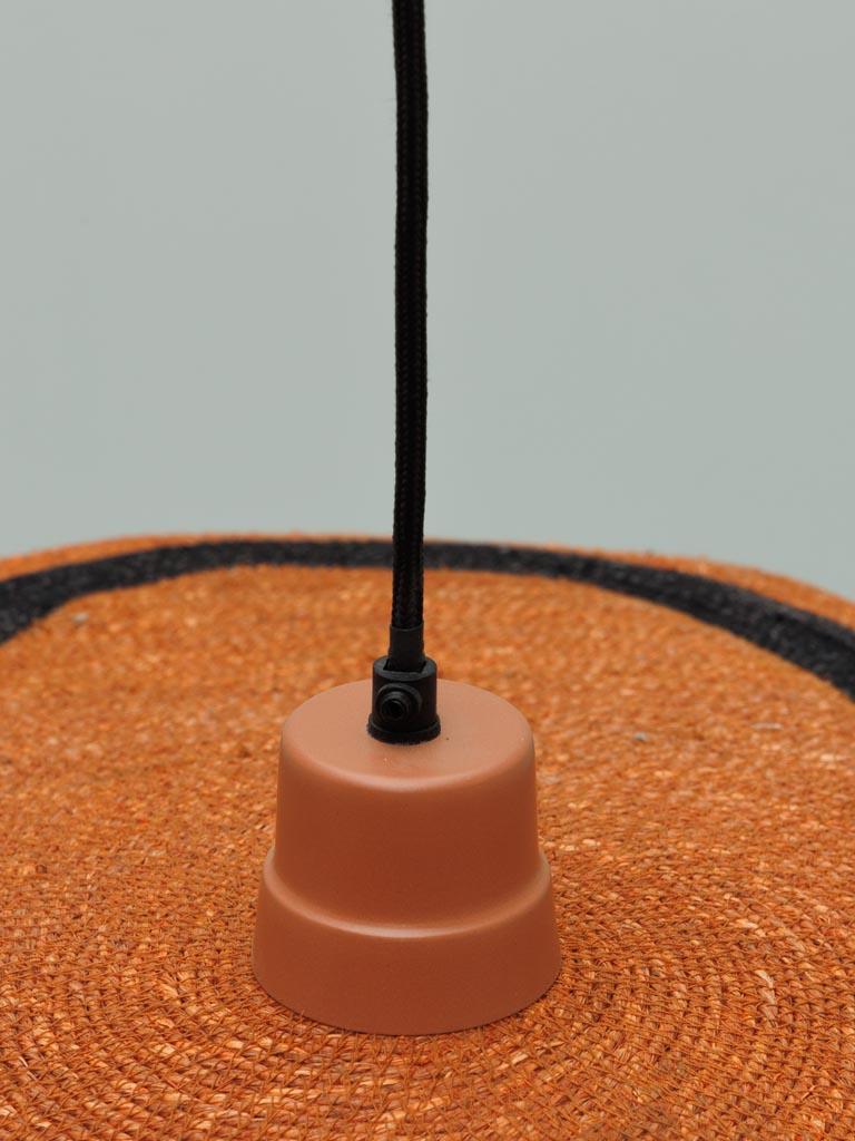 Hanging lamp orange with stripe Uluwatu - 4