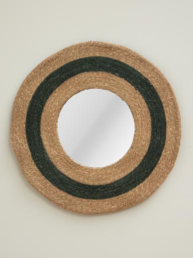 Large green mirror Reed