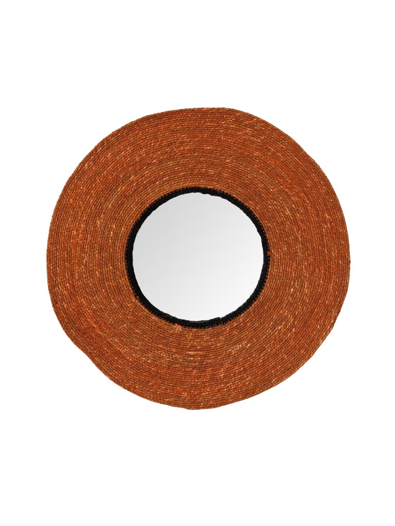 Terracotta round mirror - 2