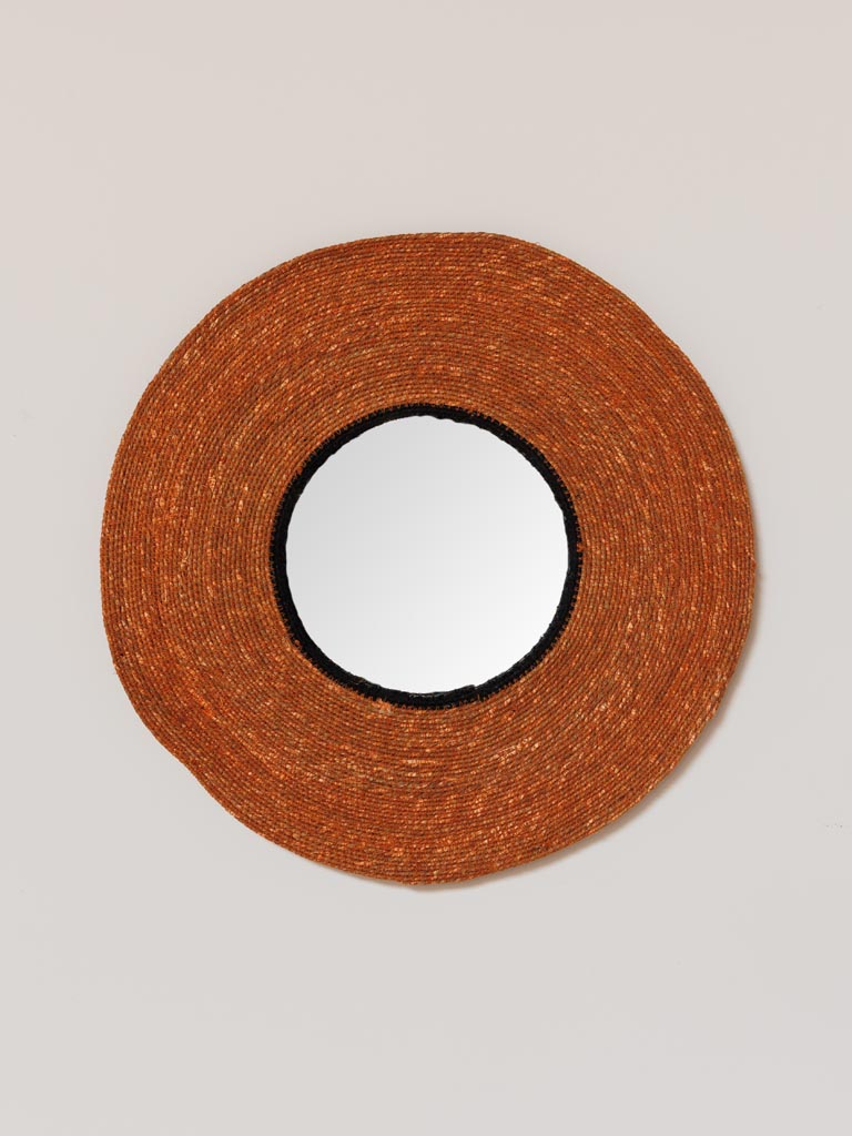 Terracotta round mirror - 1