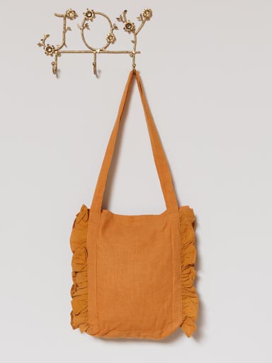 Orange bag Lady