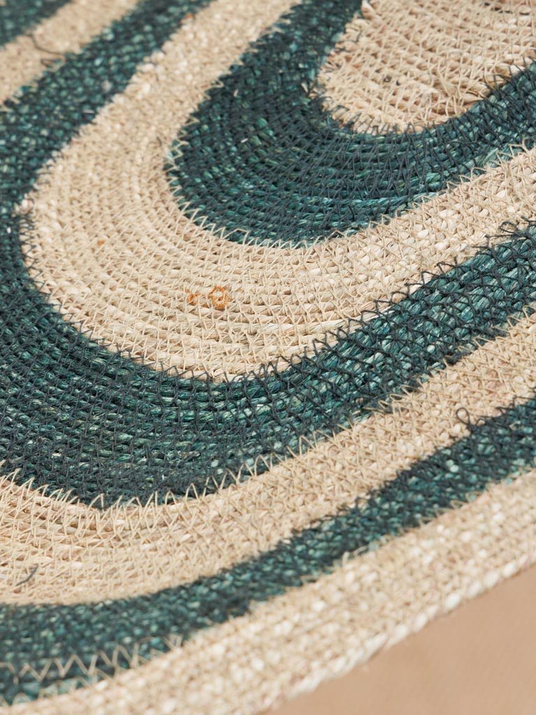 Hanging lamp green stripes Sunda - 6