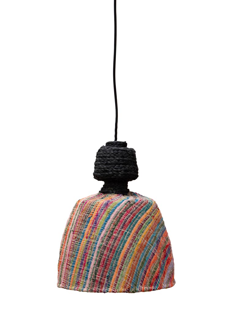 Color braided hanging lamp Tourmaline - 2