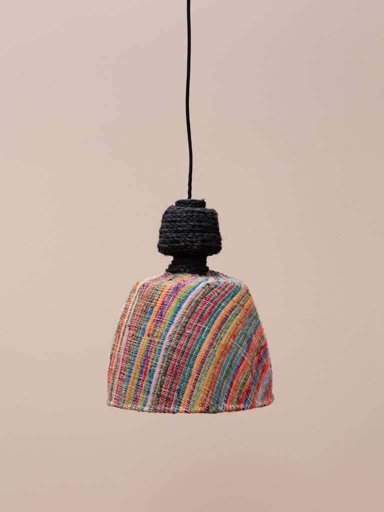 Color braided hanging lamp Tourmaline - 1