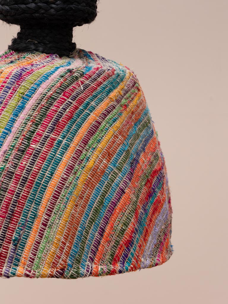 Color braided hanging lamp Tourmaline - 3
