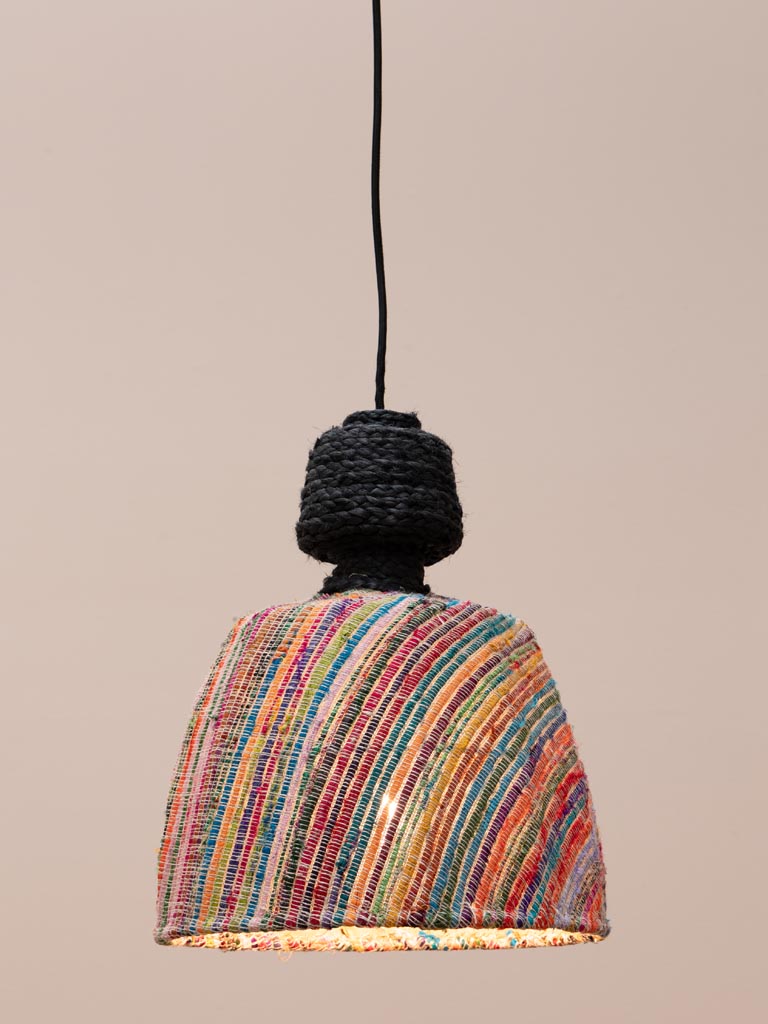 Color braided hanging lamp Tourmaline - 4