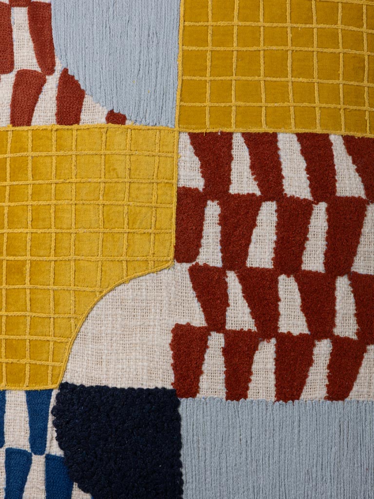 Coussin rectangulaire colorblock - 4