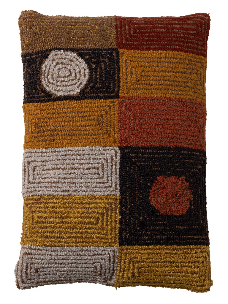 Coussin rectangulaire labyrinthe - 2