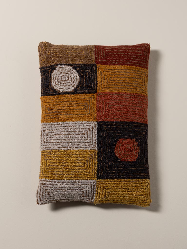 Coussin rectangulaire labyrinthe - 3
