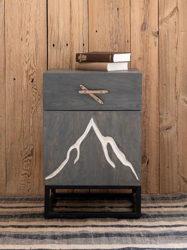 Bedside table ski handle Mountain