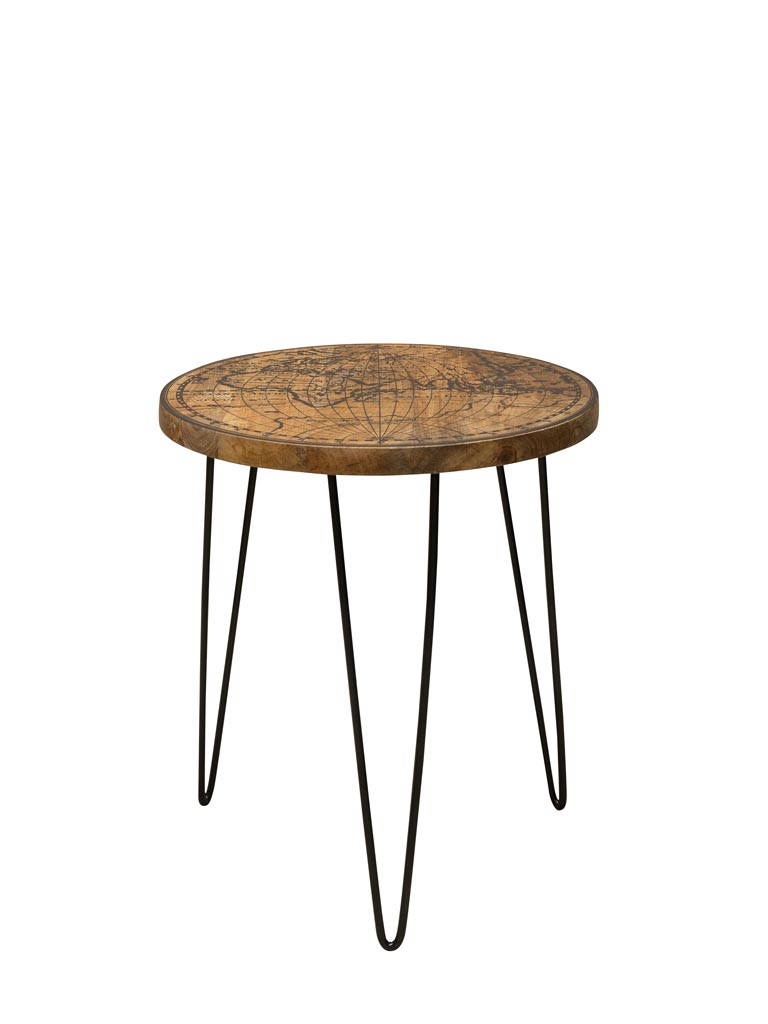 Table d'appoint Carte du Monde - 2