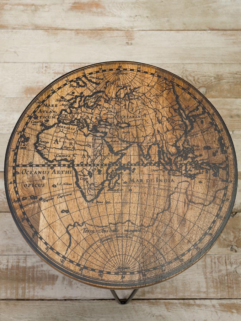 Table d'appoint Carte du Monde - 3