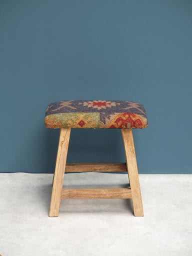 Kilim stool "Autumn"