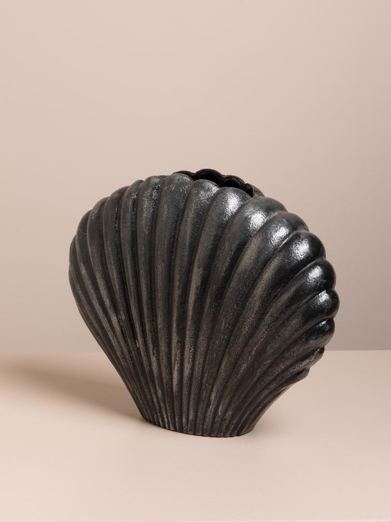 Vase coquillage en aluminium - 3