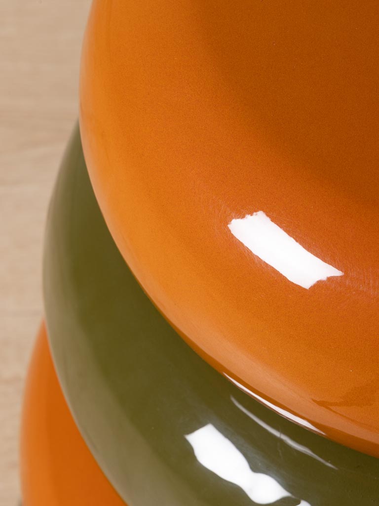 Table d'appoint orange et kaki Gum - 4