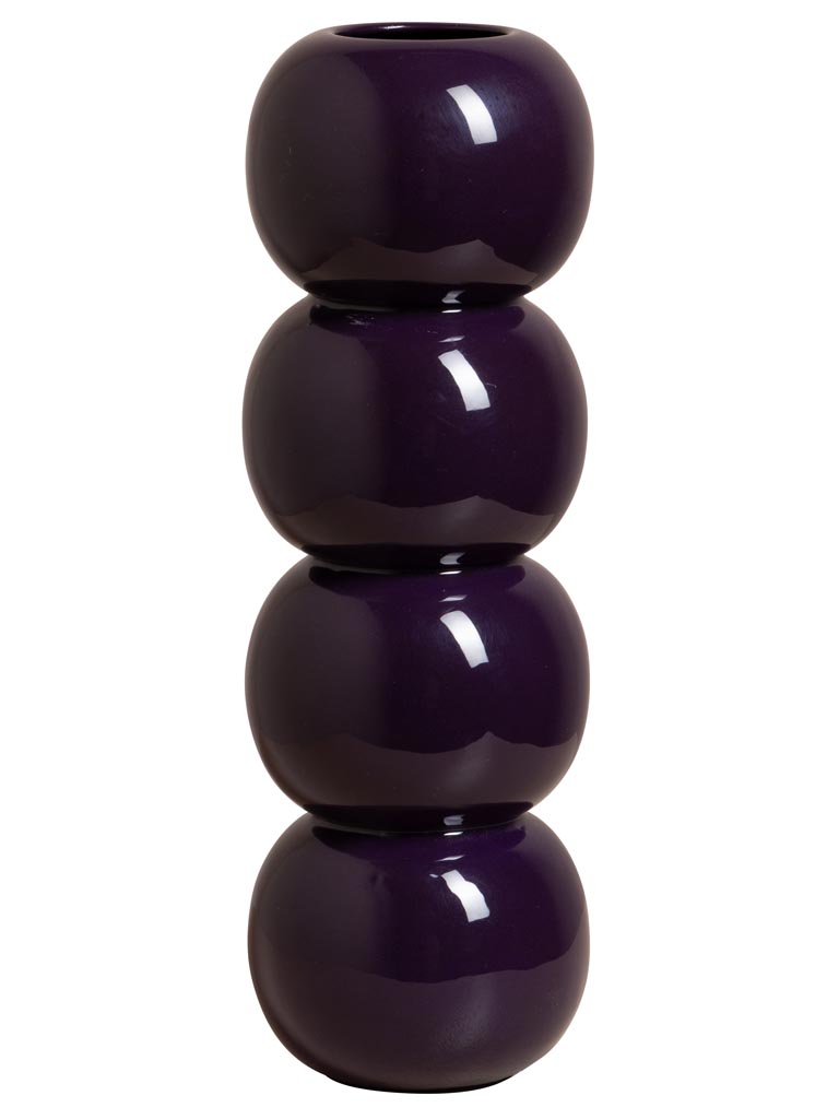 Vase 4 boules mauves - 2