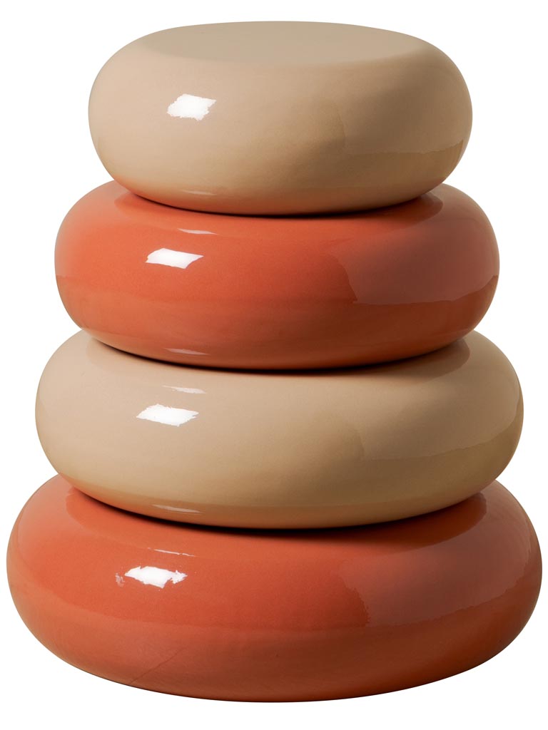Table d'appoint rose et beige Gum - 2