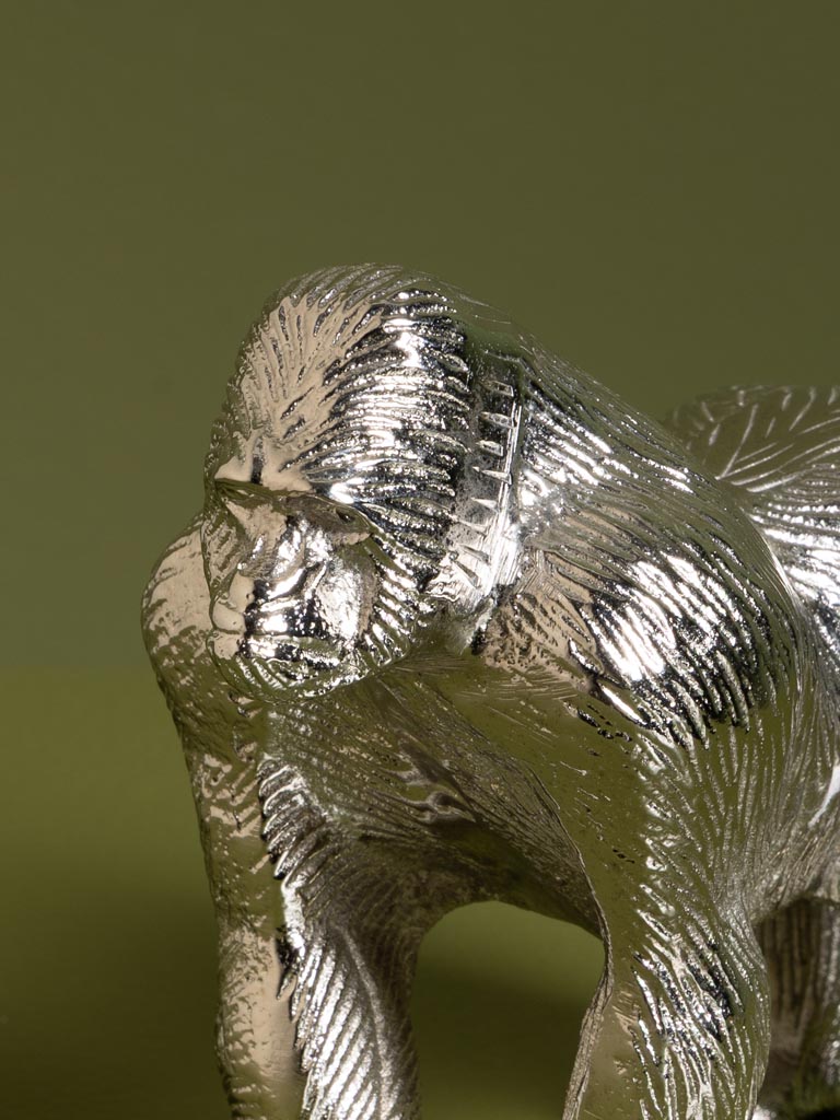 Gorille décoratif en aluminium - 4