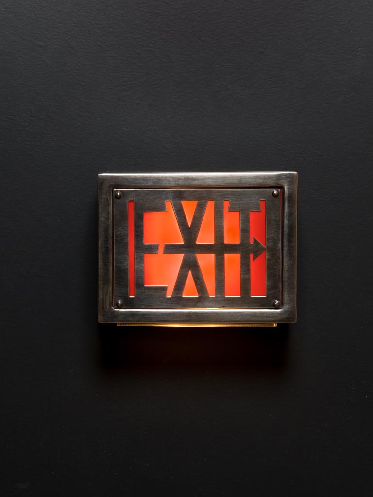 Illuminated display box Exit - 1