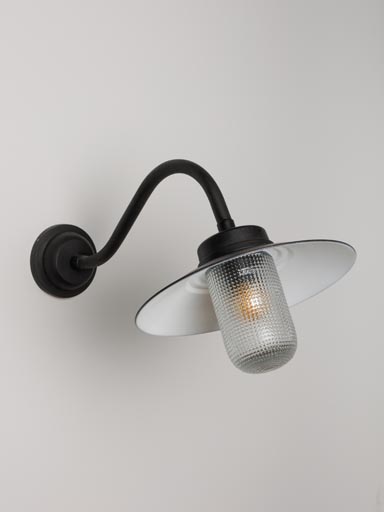 Swan neck outdoor wall light Black Edition