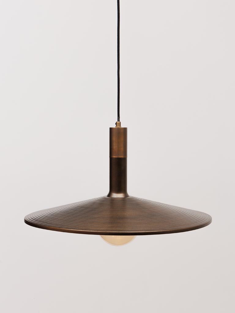 Ribbed hanging lamp Capito - 1