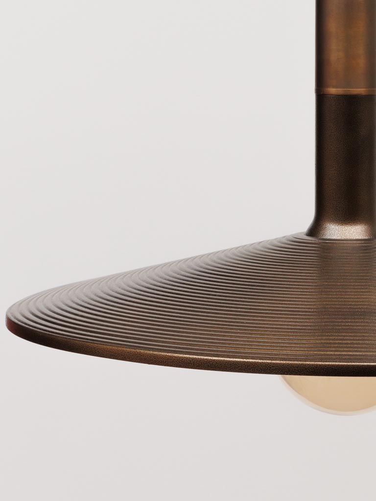 Ribbed hanging lamp Capito - 3