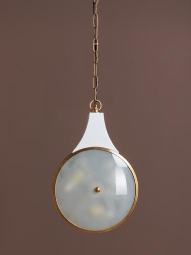 Hanging lamp white and gold Pendula