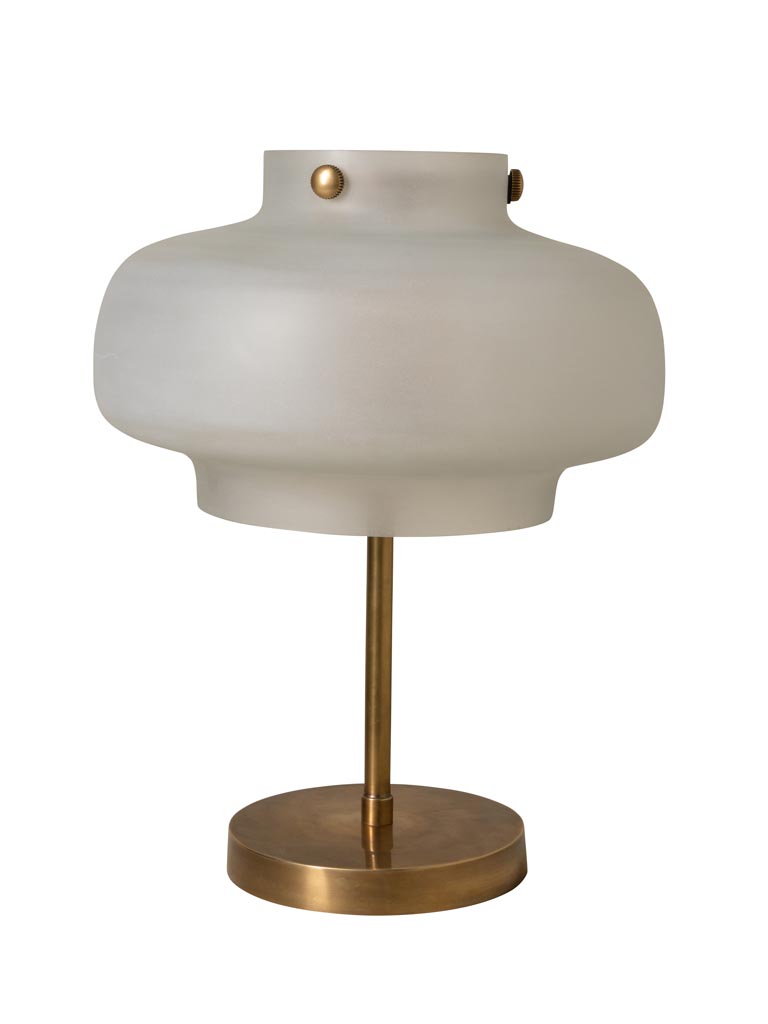 Table lamp sanded glass shade Lainor - 2