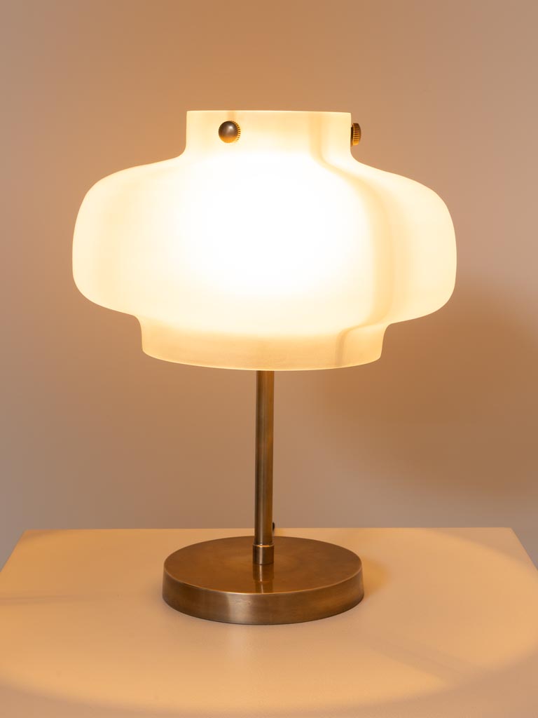 Table lamp sanded glass shade Lainor - 3