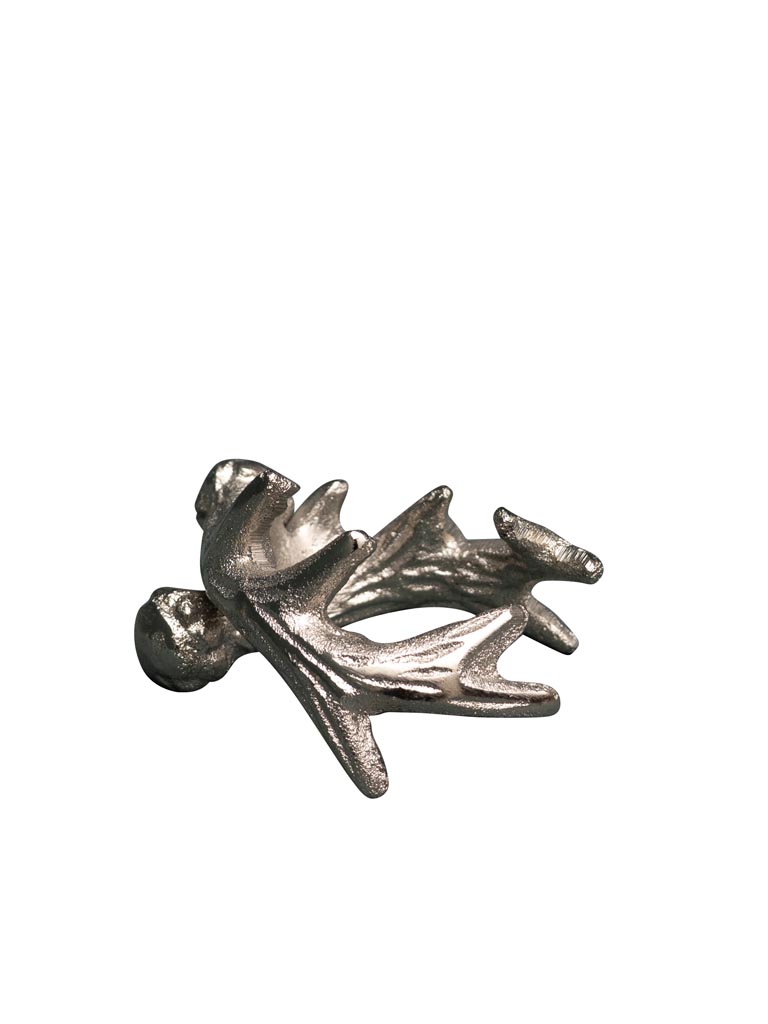 Napkin ring silver dear antlers - 2
