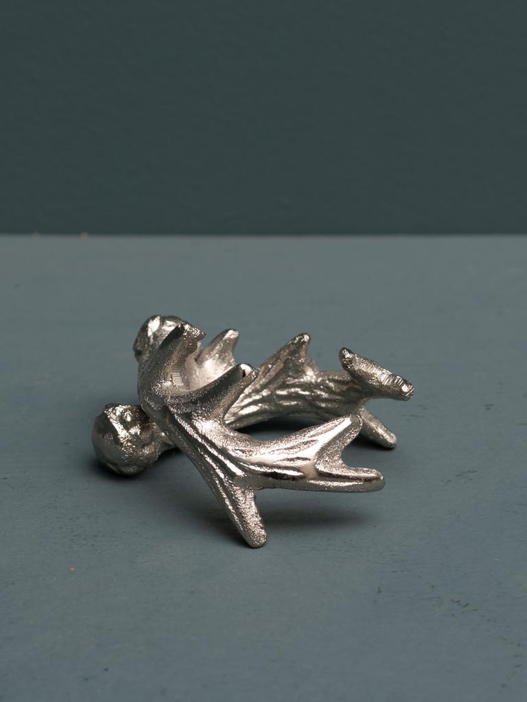 Napkin ring silver dear antlers - 1