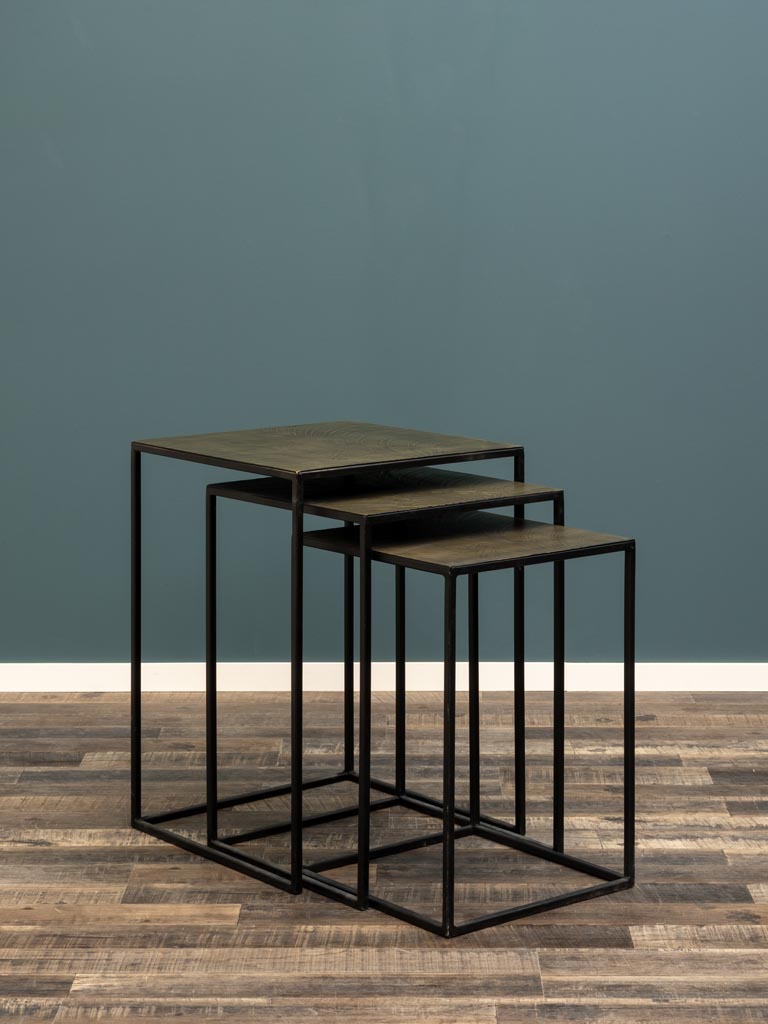 S/3 Art deco side tables - 1