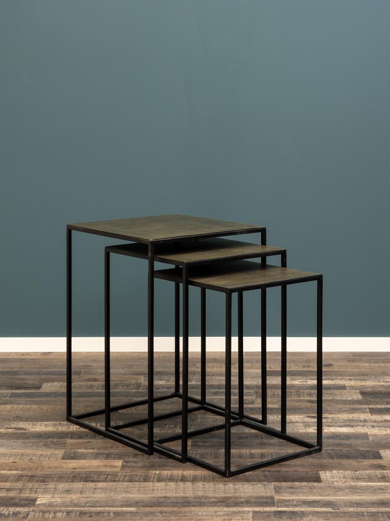 S/3 tables d'appoint Art déco - 1