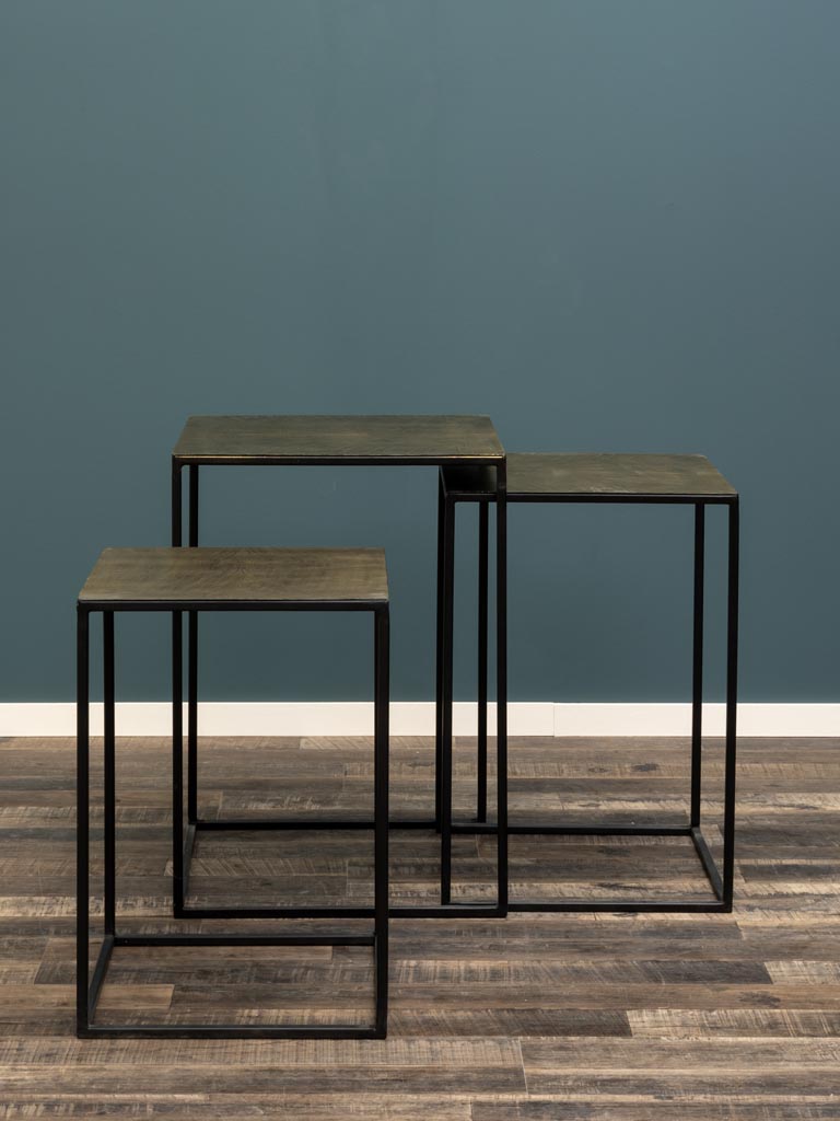 S/3 tables d'appoint Art déco - 3