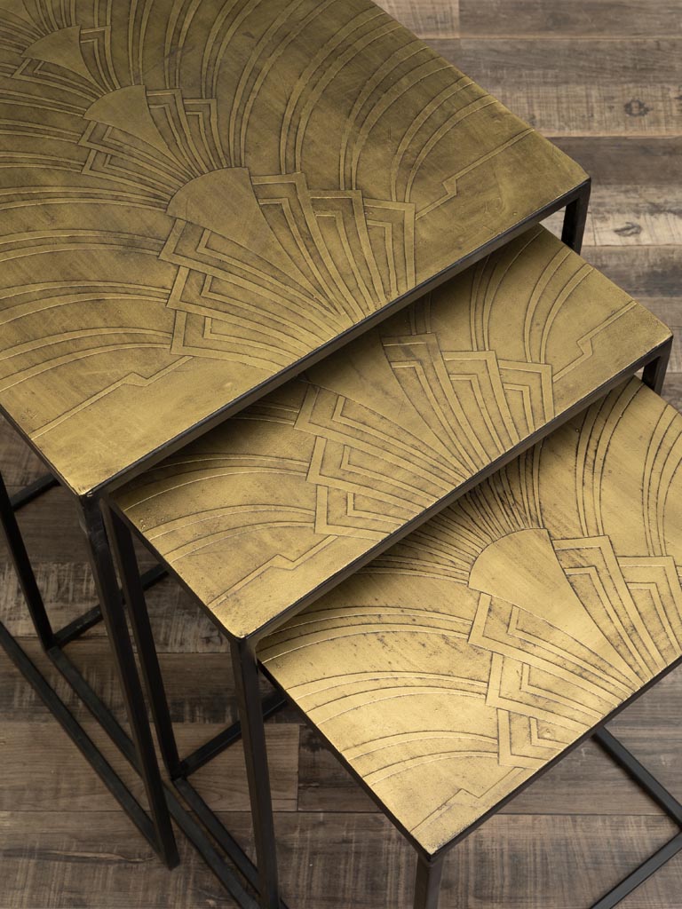 S/3 tables d'appoint Art déco - 4