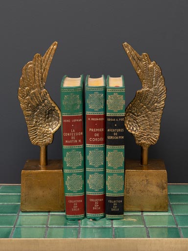 Bookends golden wings