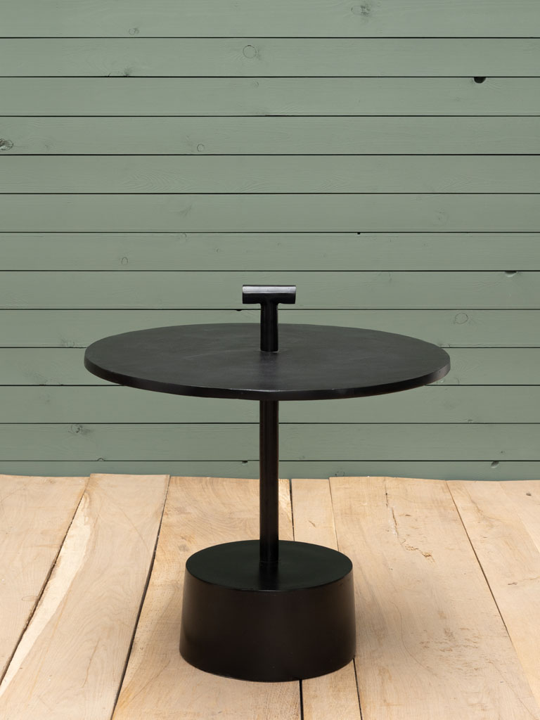 Table d'appoint noire Tikka - 1