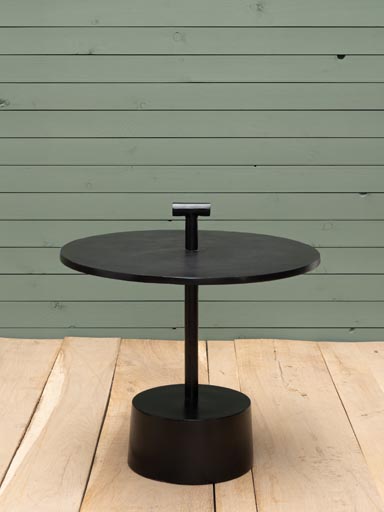 Table d'appoint noire Tikka