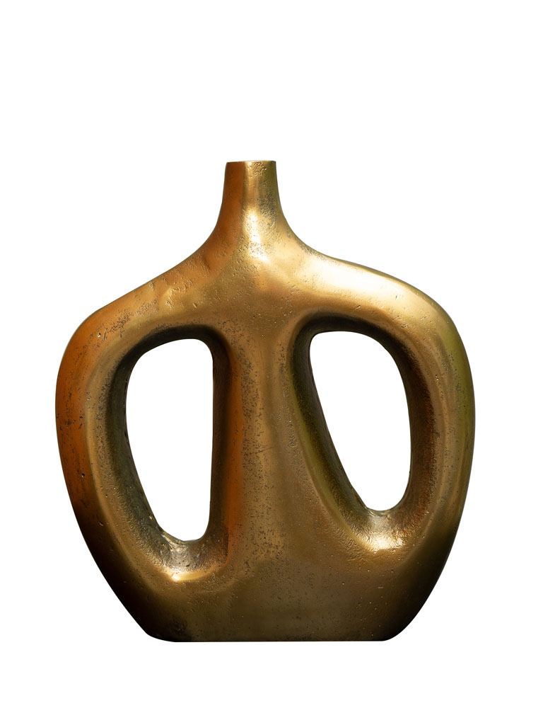 Antique gold vase Embrace for dry flowers - 2