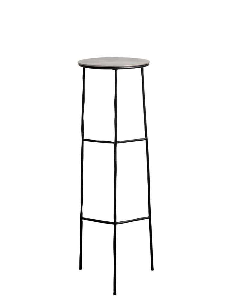 Hide side table black Altavista - 2