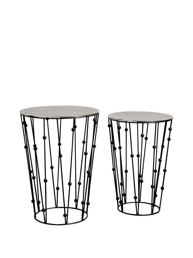 S/2 side tables Boulier - 2