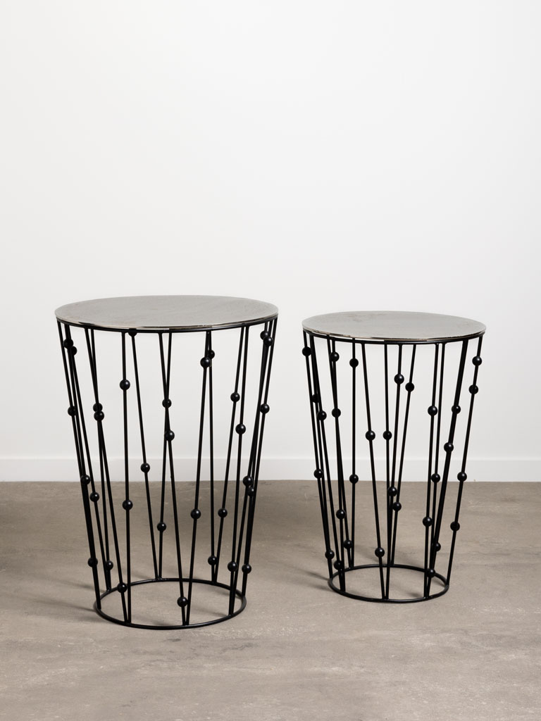 S/2 side tables Boulier - 1