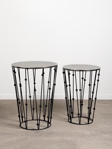 S/2 side tables Boulier