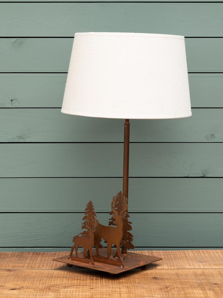 Table lamp deer in forest (Lampkap inbegrepen) - 3