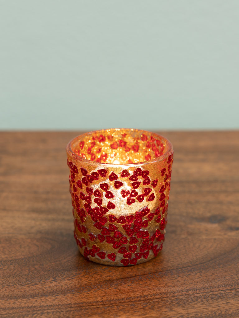 Tealight holder with hearts Amour - 1