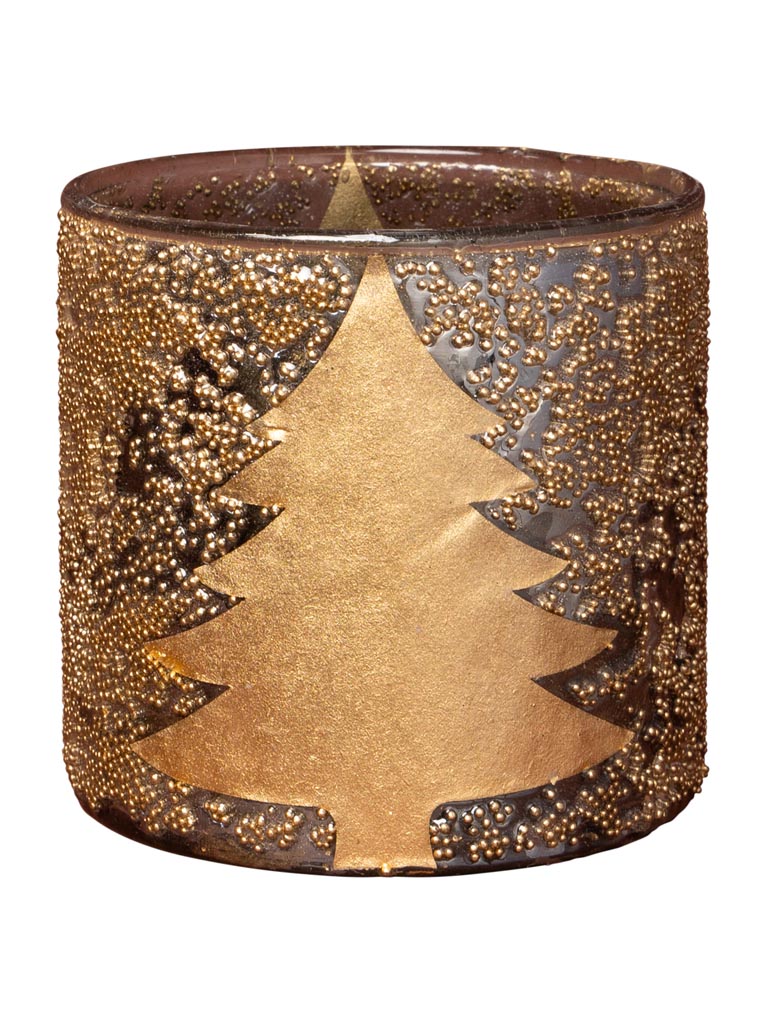Golden candle holder Xmas tree - 2